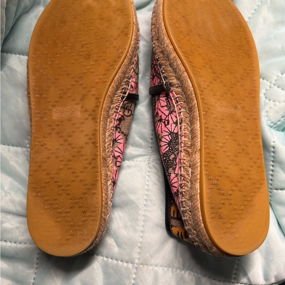 Gucci Women's Espadrille Loafers - Pink and Brown - Picture 16 of 16